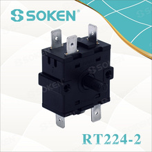 Soken Blender Interruptor rotativo de 3 vías 16A 250A T100 Rt224-2